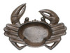 Crab Jewelry Holder or Trinket Dish Cast Iron Antiqued Brown Finish