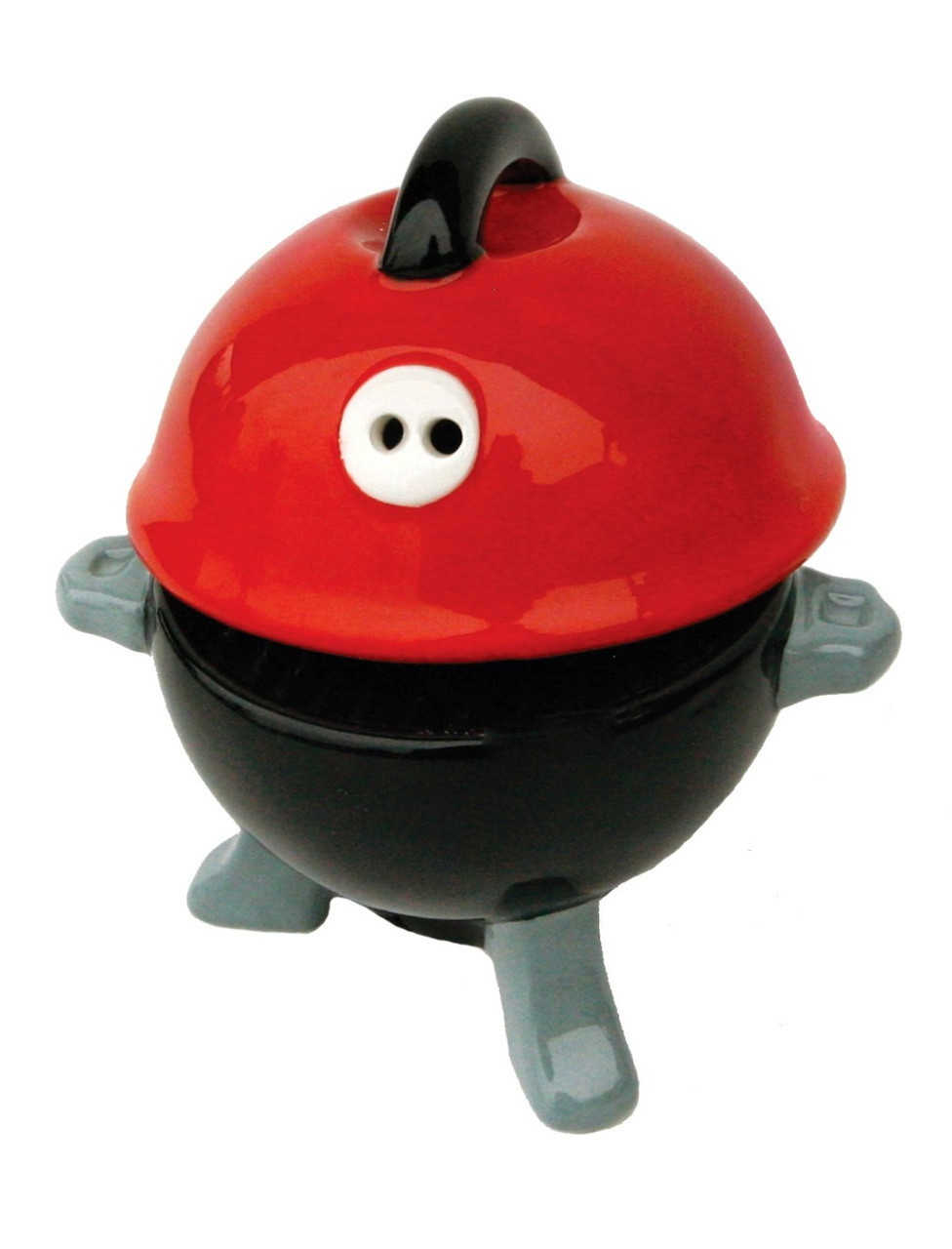 Summer Picnic BBQ Grill Ceramic Salt and Pepper Shaker Set Mary B