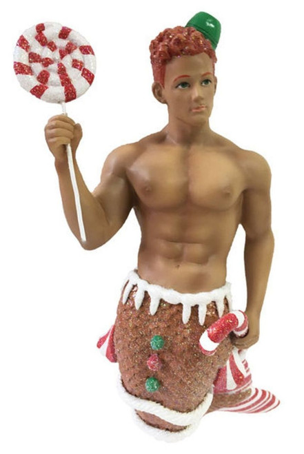 December Diamonds Ginger Treat Merman Holiday Ornament
