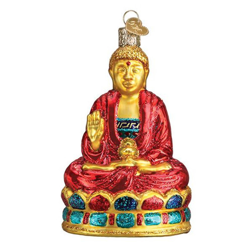 Old World Christmas Buddha Holiday Ornament Glass