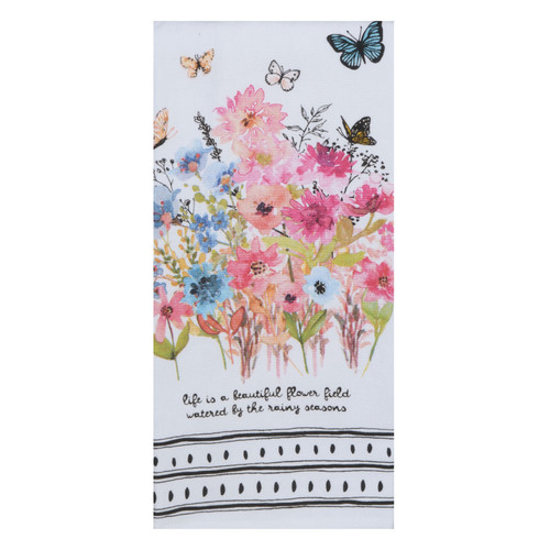 Wrapped in Grace Flower Field Dual Purpose Kitchen Terry Towel