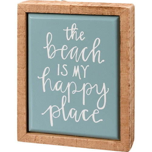 The Beach is My Happy Place Box Mini Tier Tray Sign