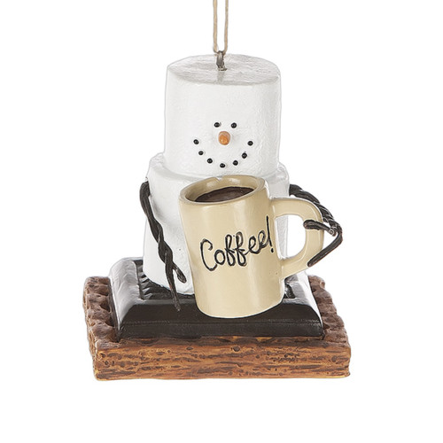 Smores Coffee Drinker Cup of Joe Christmas Holiday Ornament