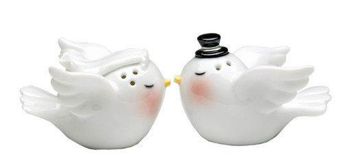 Bride And Groom Love Birds Wedding Salt And Pepper Shakers Mary B Decorative Art