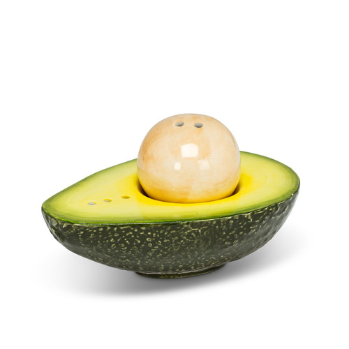 Avocado Ceramic Salt and Pepper Set Avocado Ceramic Salt and Pepper Set