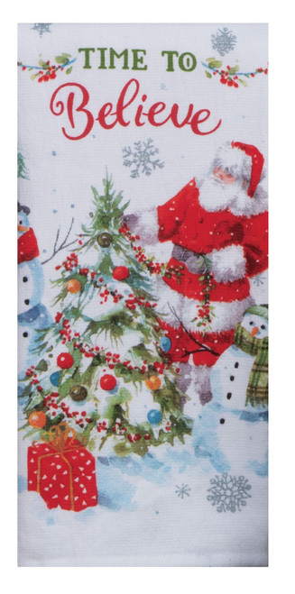 Christmas Tranquility Fa La La Dual Purpose Terry Towel