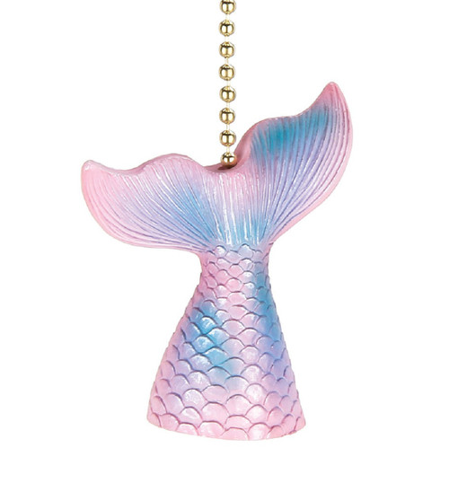 Mermaid Tail Pink and Blue Ceiling Fan Pull or Light Pull Chain Mary