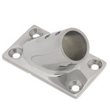 45 Degree Rectangle Base 7/8" Stainless Steel