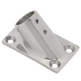 45 Degree Rectangle Base 7/8" Stainless Steel