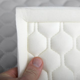 EverSoft™ Pebble Silver Hexagon Stitched Foam Backed Vinyl