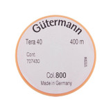 Gütermann Tera 40 Tex 75 White Polyester Thread 1 oz. (437 yds.)