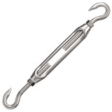 Turnbuckle Hook & Hook 5/16" x 3-1/2" Adjustment (Stainless Steel)