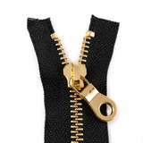 #5 Brass Metal Zipper Top Stop (Metal Chain)