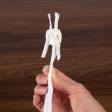 Lenzip® #10 White Separating Molded Tooth Zipper (Delrin® Double Pull Slider)