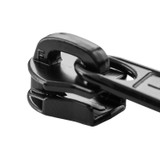 Lenzip® #5 Black Style C Reverse Tab Single Non-Locking Metal Zipper Slider (Coil Chain)