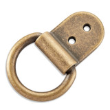 Clip & D-Ring 1" Antique Brass