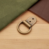 Clip & D-Ring 1" Antique Brass