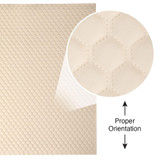 EverSoft™ Pebble Off White Hexagon Stitched Foam Backed Vinyl