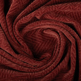 Hilary Farr Designs Lichfield Antique Red 55" Upholstery Fabric
