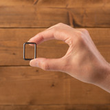 Rectangle Rings 1" Gunmetal (12 pack)