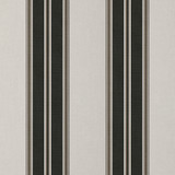 Sunbrella® Awning Stripe 4946-0000 Black/Taupe Fancy 46" Fabric