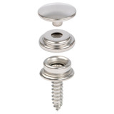 Sailrite® Snap Fastener Cloth-to-Surface Set 5/8" Screw (Stainless Steel)