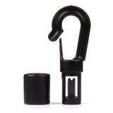 Shock Cord Hook Self Locking Black 3/16" - 1/4"