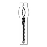 Lenzip® #5 Black/Brass Bridge Top Metal Zipper (Metal Single Pull Slider)