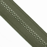 Lenzip® #5 Army Green Continuous Molded Tooth Zipper Chain