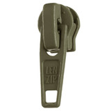 Lenzip® #5 Army Green Style A Single Locking Metal Zipper Pull (Coil Chain)