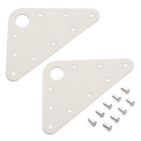 Headboard & Rivets Nylon 4" x 4-1/2"