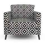 Hilary Farr Outdoor SPF Del Sol Ebony/Ivory 54" Fabric