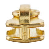YKK® #5 Brass Style I Single Non-Locking Metal Zipper Pull (Metal Chain)