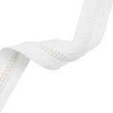 Lenzip® #5 White Continuous Molded Tooth Zipper Chain