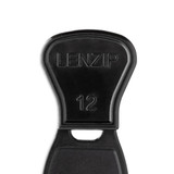 Lenzip® #12 Black Style B Single Locking Metal Zipper Pull (Molded Tooth Chain)