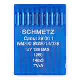 Schmetz #14 Sewing Machine Needles UY 128 GAS Round/Sharp Point (10 pack)