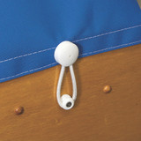 Stayput™ Fastener Shock Cord Cover Clip White (Standard)