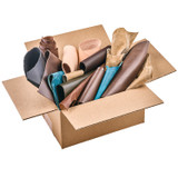 Vegetable & Chrome Tanned Scrap Leather (5 lbs.)