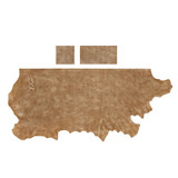 Stonewall Sand Chrome Tanned Leather 2 to 3 oz. Side & Panels