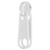 Lenzip® #5 White Style C Double Non-Locking Metal Zipper Pull (Coil Chain)
