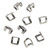 #10 Silver Stainless Steel Zipper Top Stop (Molded Tooth Chain)
