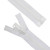 Lenzip® #10 White Separating Molded Tooth Zipper (Delrin® Double Pull Slider)