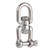 Swivel Eye & Jaw Shackle 2-1/2" (Stainless Steel)