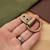 Clip & D-Ring 1" Antique Brass