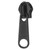 Lenzip® #10 Black Style C Single Non-Locking Metal Zipper Pull (Coil Chain)