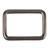 Rectangle Rings 1" Gunmetal (12 pack)