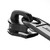 Lenzip® #5 Black Style C Single Non-Locking Metal Zipper Pull (Coil Chain)