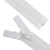 Lenzip® #10 White Separating Molded Tooth Zipper (Delrin® Single Pull Slider)