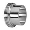 4 in. Long Threaded Bevel Seat Ferrule - 15A - 304 Stainless Steel Sanitary Fitting View 2