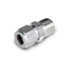 1/4 in. Tube x 1/4 in. NPT - Male Connector - Double Ferrule - 316 Stainless Steel Tube Fitting - Tube End View